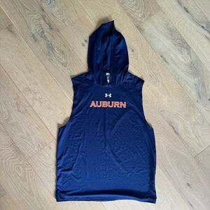 Auburn Tigers Under Armour Sleeveless Hoodie, L